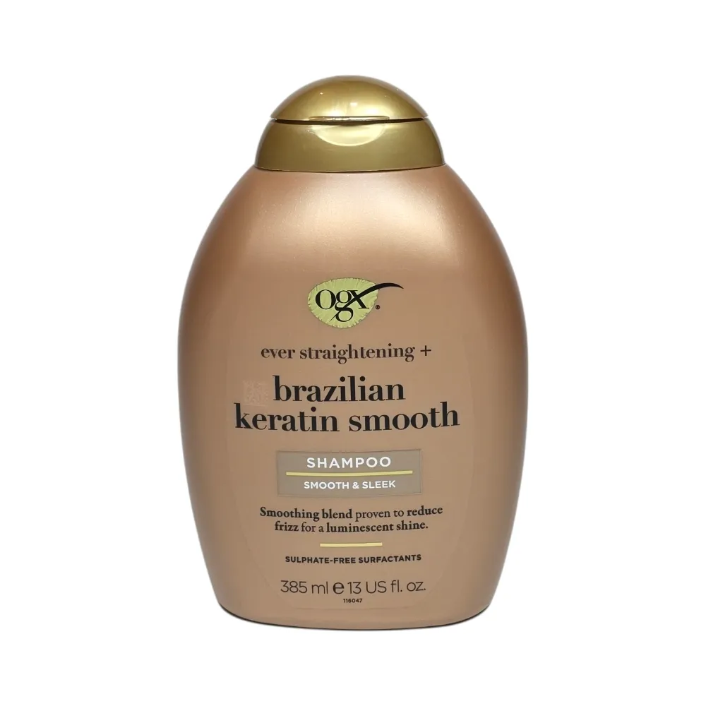 شامپو او جی ایکس Brazilian Keratin Smooth حجم 385 میلی لیتر
