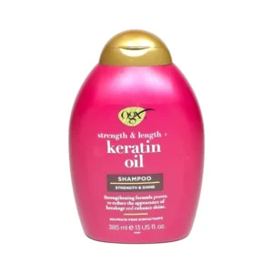 شامپو او جی ایکس روغن کراتین Strength & Length حجم 385 میلی لیتر