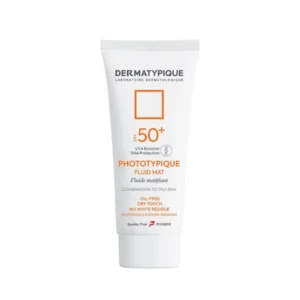 خرید فلوئید ضد آفتاب بدون رنگ درماتیپیک مدل مات SPF50 حجم 50 میلی لیتر